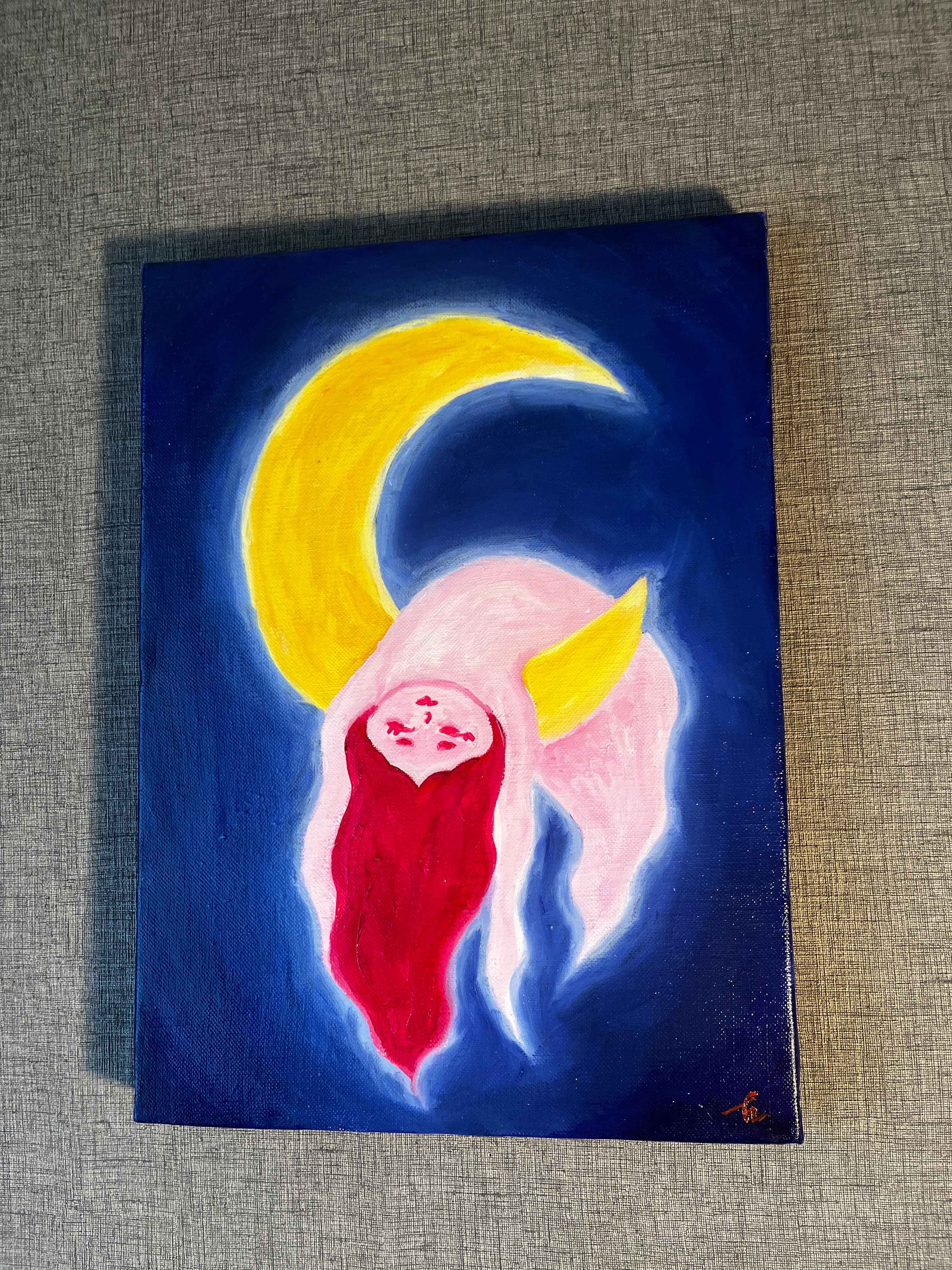 Floating in a Spring Night - Original Painting