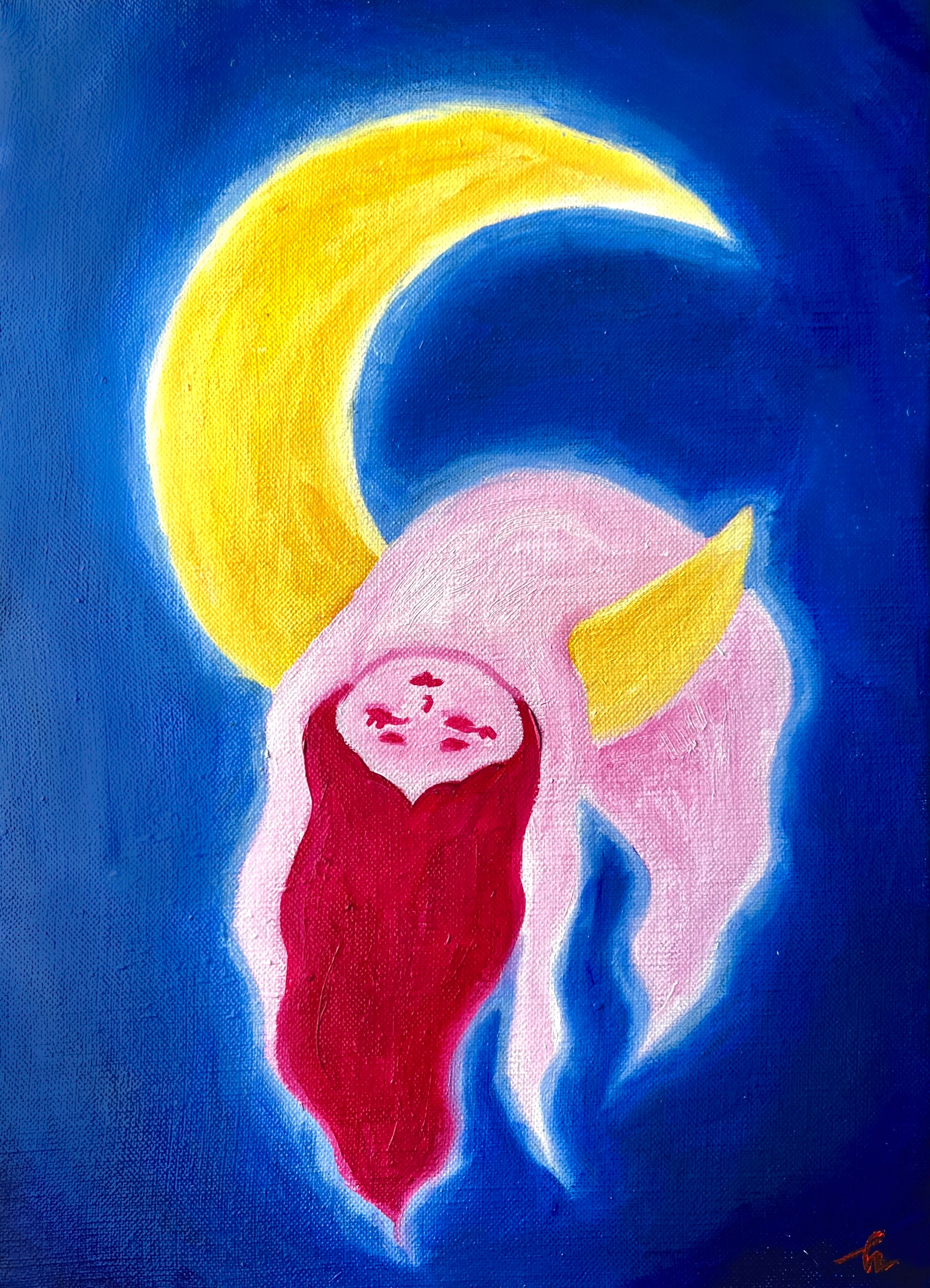 Floating in a Spring Night - Original Painting