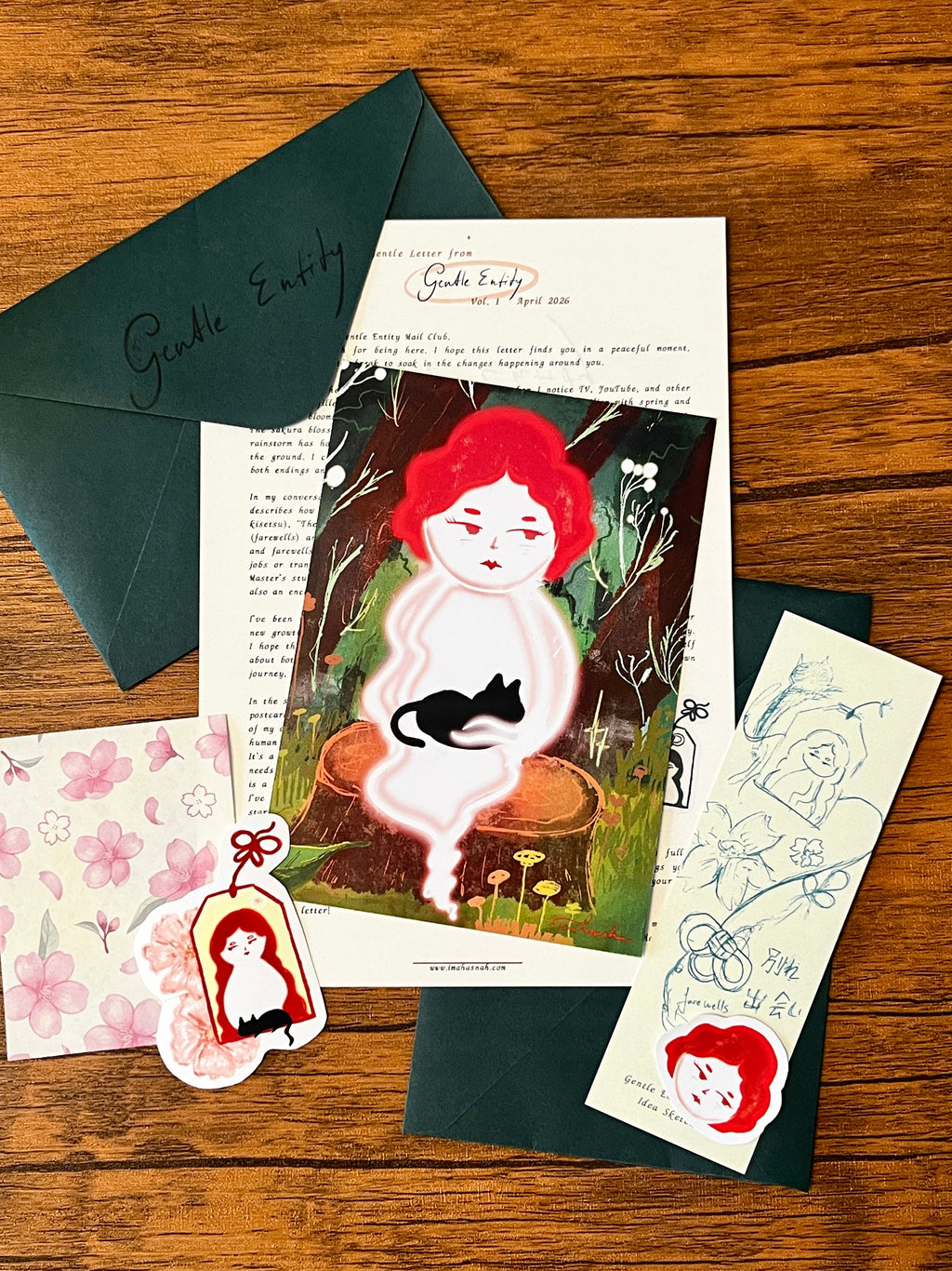 Gentle Entity - a monthly mail club